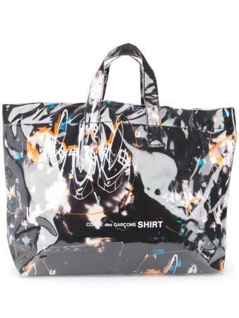 Shop Comme Des Garçons Shirt graphic shopping tote with Express Delivery - FARFETCH