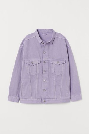 Purple pastel denim jacket