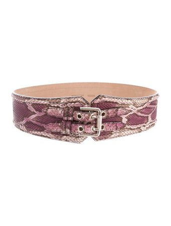 Burberry Prorsum Snakeskin Waist Belt - Accessories - BUF26129 | The RealReal