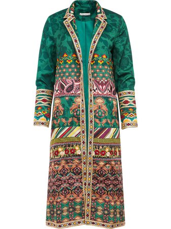 Shop green Alice+Olivia Linda coat with Express Delivery - Farfetch