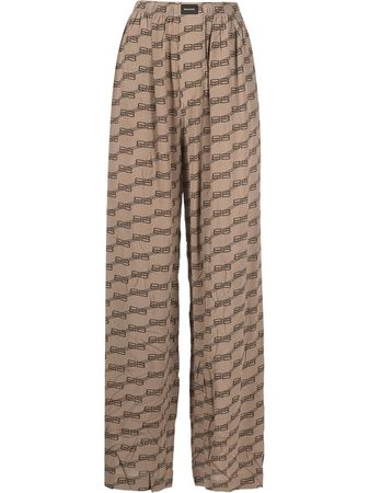 Balenciaga BB Monogram Pyjama Trousers - Farfetch