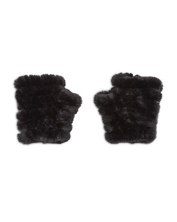 Jocelyn Mandy Faux Fur Knit Mittens | Bloomingdale's