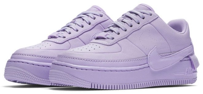 NIKE Violet Mist Air Force 1 Low Jester Trainers