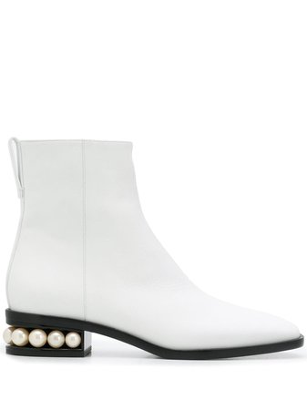 Nicholas Kirkwood Casati pearl-embellished ankle boots