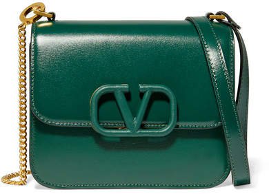 Garavani Vsling Small Leather Shoulder Bag - Green