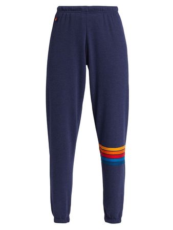 Shop Aviator Nation Rainbow Stitch Sweatpants | Saks Fifth Avenue