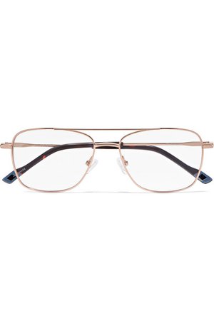 Le Specs | Wilderness aviator-style gold-tone optical glasses | NET-A-PORTER.COM