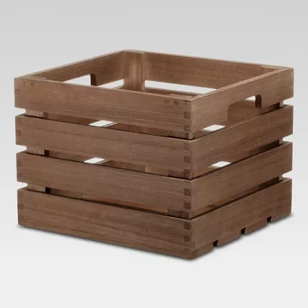 Cube Storage Basket Brown 10"x11"x8" - Threshold : Target