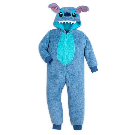 Stitch Fleece Bodysuit Pajamas for Kids | shopDisney