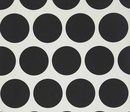 Wallpaper, large black dots