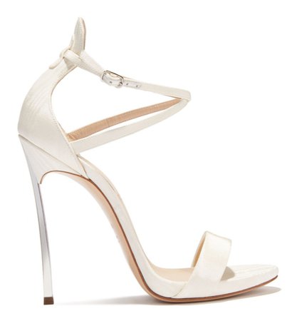 white casadei sandal