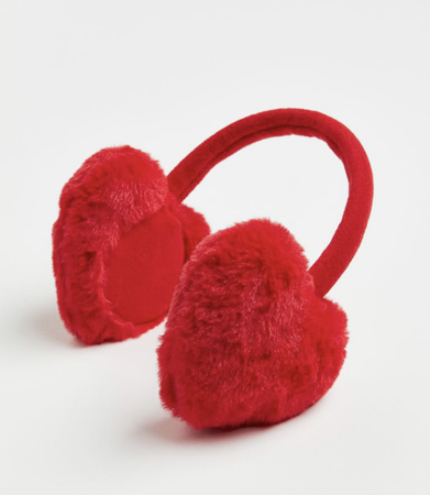 heart red earmuffs