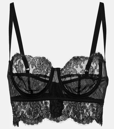 Lace bra top in black - Dolce Gabbana | Mytheresa