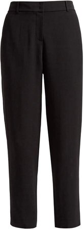 WtR - Sonia Black Cady Tapered Trousers