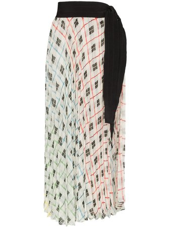 Silvia Tcherassi Blanche layered micro pleat skirt $480 - Buy Online - Mobile Friendly, Fast Delivery, Price