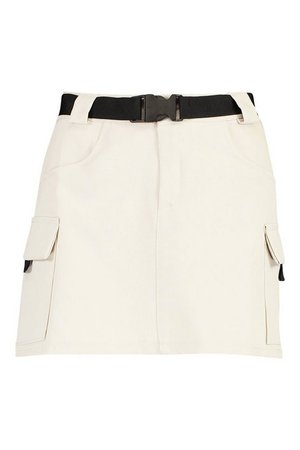 Micro Cargo Belted Mini Skirt | Boohoo