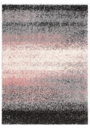 pink grey rug