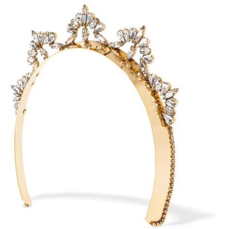 Gold Crystal Headband Crown