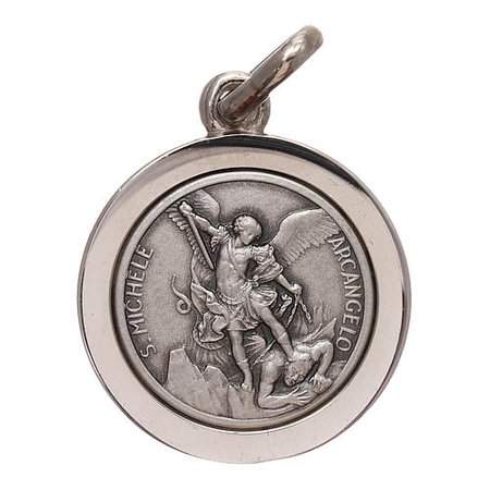 Medal of Saint Michael the Archangel, in 925 silver meas. 16 | online sales on HOLYART.com