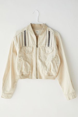 UO Perrie Cropped Bomber Jacket | Urban Outfitters