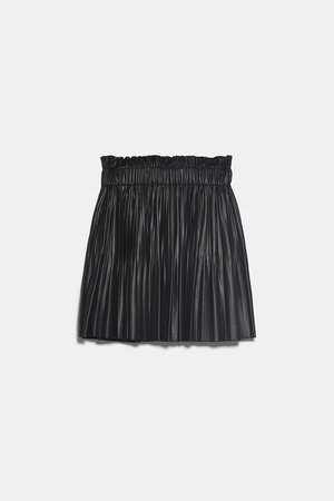 FAUX LEATHER SKIRT - NEW IN-WOMAN | ZARA United States black
