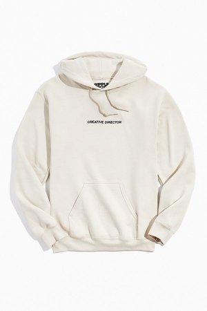 beige/taupe graphic hoodie