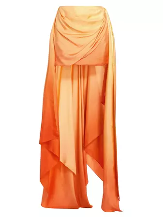 Shop Zimmermann Tranquillity Gradient Silk Scarf Maxi skirt | Saks Fifth Avenue