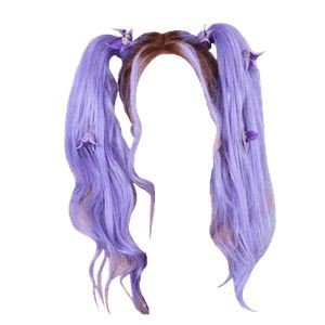 hair purple pastel