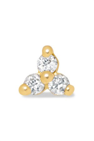 Maria Tash | Tiny Ohrring aus 18 Karat Gold mit Diamanten | NET-A-PORTER.COM