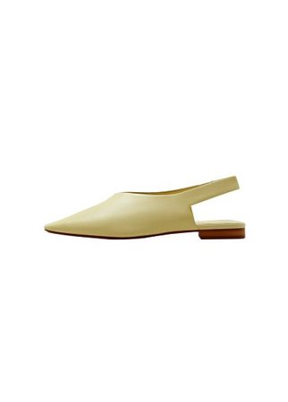 MANGO Pointed toe leather shoes