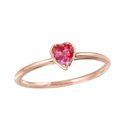 PINK TOPAZ HEART RING Jaine K Designs  JKIM213Pr  $465.00
