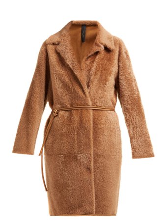 Melania shearling belted coat | Giani Firenze | MATCHESFASHION.COM