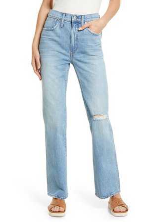 High Waist Ripped Bootcut Jeans | Nordstrom