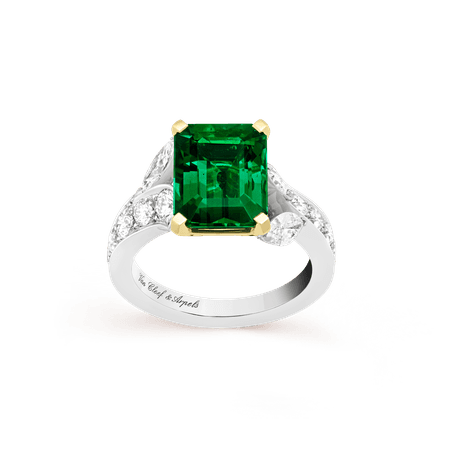 Van Cleef & Arpels, Jasmin solitaire emerald ring