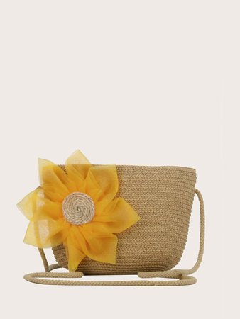 Floral Appliques Crossbody Bag | SHEIN USA