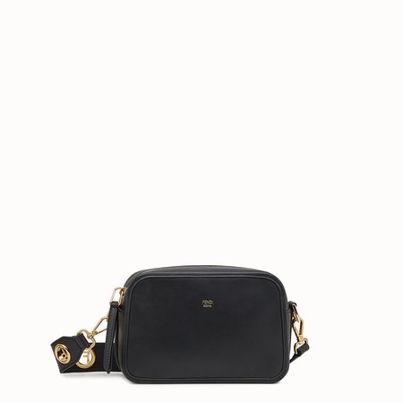 Black leather bag - CAMERA CASE | Fendi