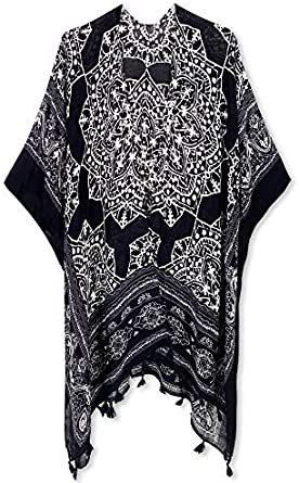 Spicy Sandia Swimsuit Cover ups for Women Open-Front Kimono Cardigan with Vintage Print at Amazon Women’s Clothing store