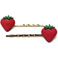 Amazon.com: Strawberry Hair Pin Clip Strawberry Hair accessories for Girl Fruit Hair jewelry Strawberry gift set for Women : Handmade Products