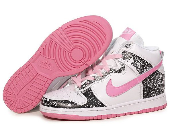 Nike Dunk High Womens Bubblegum Custom Premium White Black Pink.jpg (680×510)