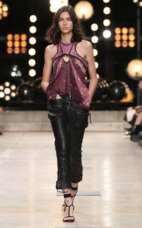 Ciane Leather Cargo Pants By Isabel Marant | Moda Operandi