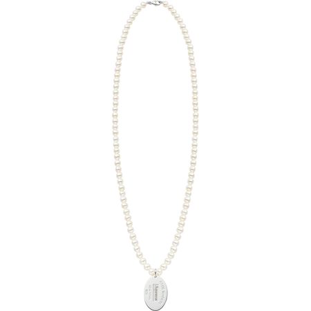 Tiffany & Co. Return to Tiffany Oval Tag Pearl Necklace - fall winter 2021 - Supreme