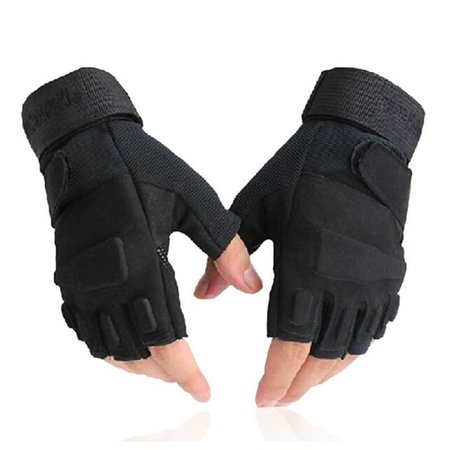 Bike Gloves / Cycling Gloves Mountain Bike MTB Tactical Breathable Anti-Slip Sweat-wicking Fingerless Gloves Half Finger Sports Gloves Terry Cloth Lycra Black for Adults' Outdoor 2527313 2021 – $10.69