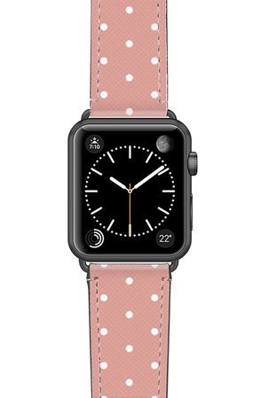Casetify Polka Dots Saffiano Faux Leather Apple Watch® Strap | Nordstrom