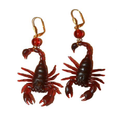 Scorpion Earrings Bug Earrings Creepy Earrings Kitsch | Etsy Sweden