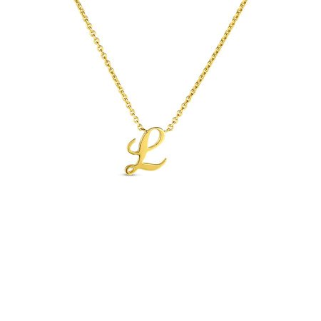 Necklace with letter L