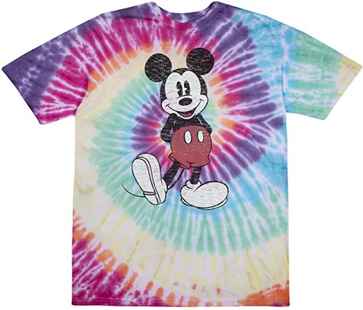 Disney Men's Full Size Mickey Mouse Distressed Look T-Shirt, Royal Heather, Medium | Amazon.com