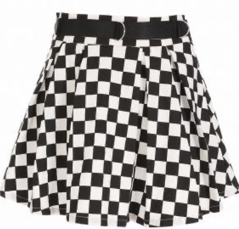 checkerboard skirt