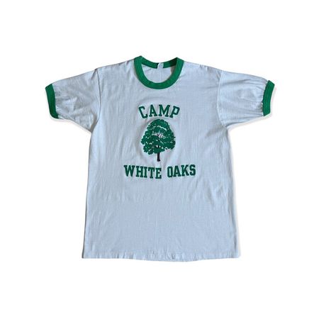 Vintage 70s Camp White Oaks Classic Ringer T-shirt | Etsy