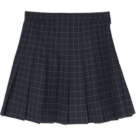 Graph Check Pleated Mini Skirt