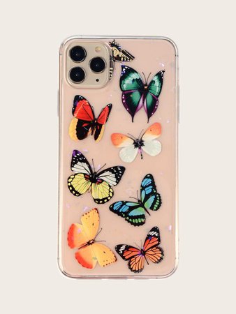 Butterfly Print iPhone Case | ROMWE
